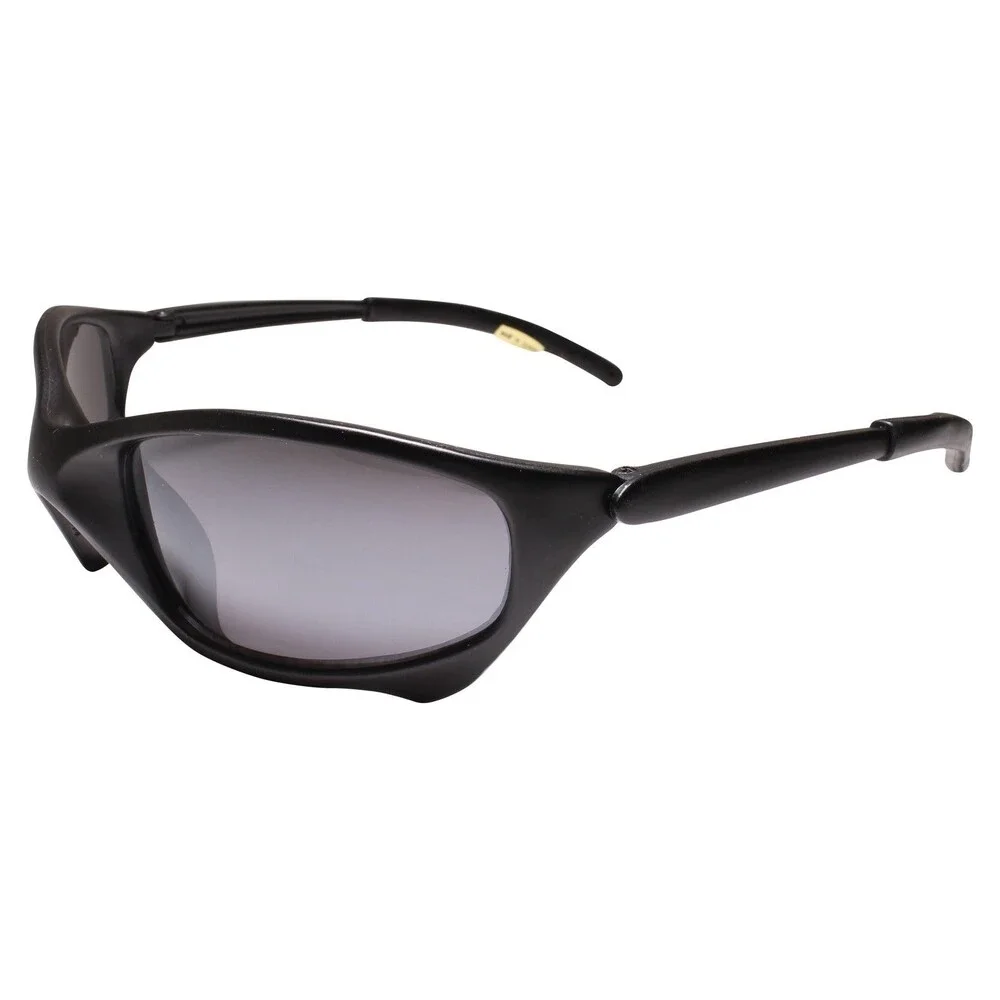 Matte Black Wrap Around Rectangle Sport Sunglasses for Athletes